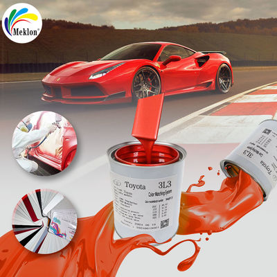 Αυτοχρωματισμός με Meklon Toyota 3L3 Deep Red Pearl Ready Μεικτή χρώση αυτοκινήτου