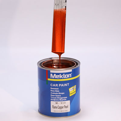 Αυτοκινητοβιομηχανία 1K Flame Copper Pearl Acrylic Liquid Coating Εύκολη εφαρμογή Συστήματα ανάμειξης χρώματος αυτοκινήτων
