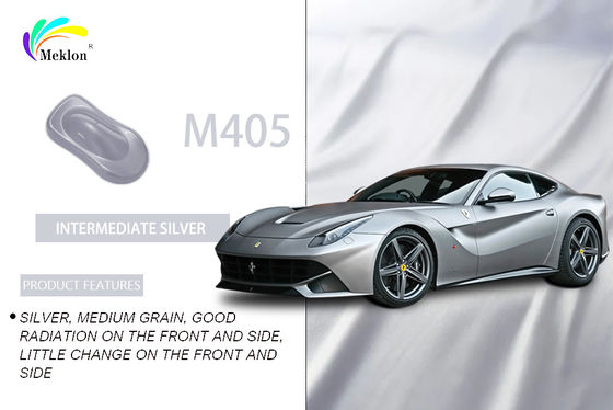 Ανθεκτική Μαργαριταρίνη Μεταλλική Ασημένια Χρώμα Αυτοκινήτου Ανθεκτική στην καιρικά φαινόμενα Αβλαβής