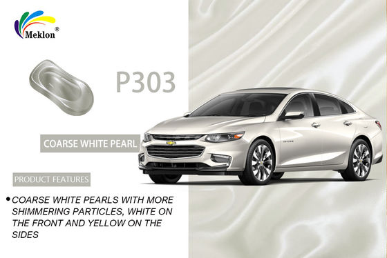 1K Anti UV Refinish Πίνακα αυτοκινήτου Ακαθάριστο Λευκό Μαργαριτάρι Χρώμα Λάμψη Εξωτερικό