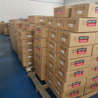 1K Ακρυλική βαφή αυτοκινήτου Basecoat Μαύρο χρώμα Φόρμα πάχος 1.5-2.0 Mils