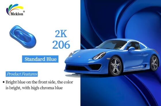 2K Stand Blue Refinish Car Paint Υψηλά στερεά χρώματα Σπρέι αυτοκινητοβιομηχανική μπογιά