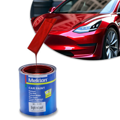 Meklon Bright Red Pearl High Chroma Scratch-resistant Refinish Car Paint for Auto Repair