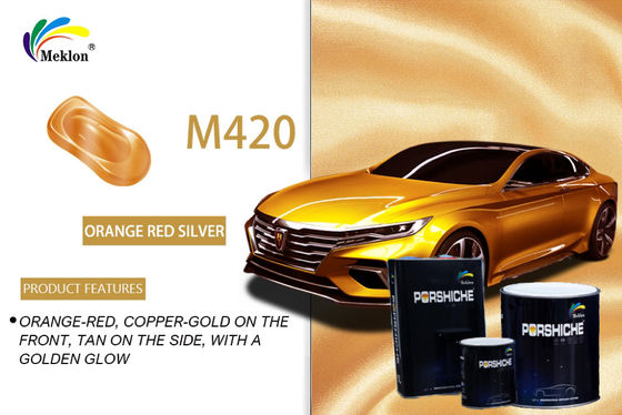 Ανθεκτική ανθεκτική στη θερμότητα πορτοκαλί κόκκινη βαφή αυτοκινήτων, άοσμη μεταλλική χρώση ψεκασμού για αυτοκίνητα